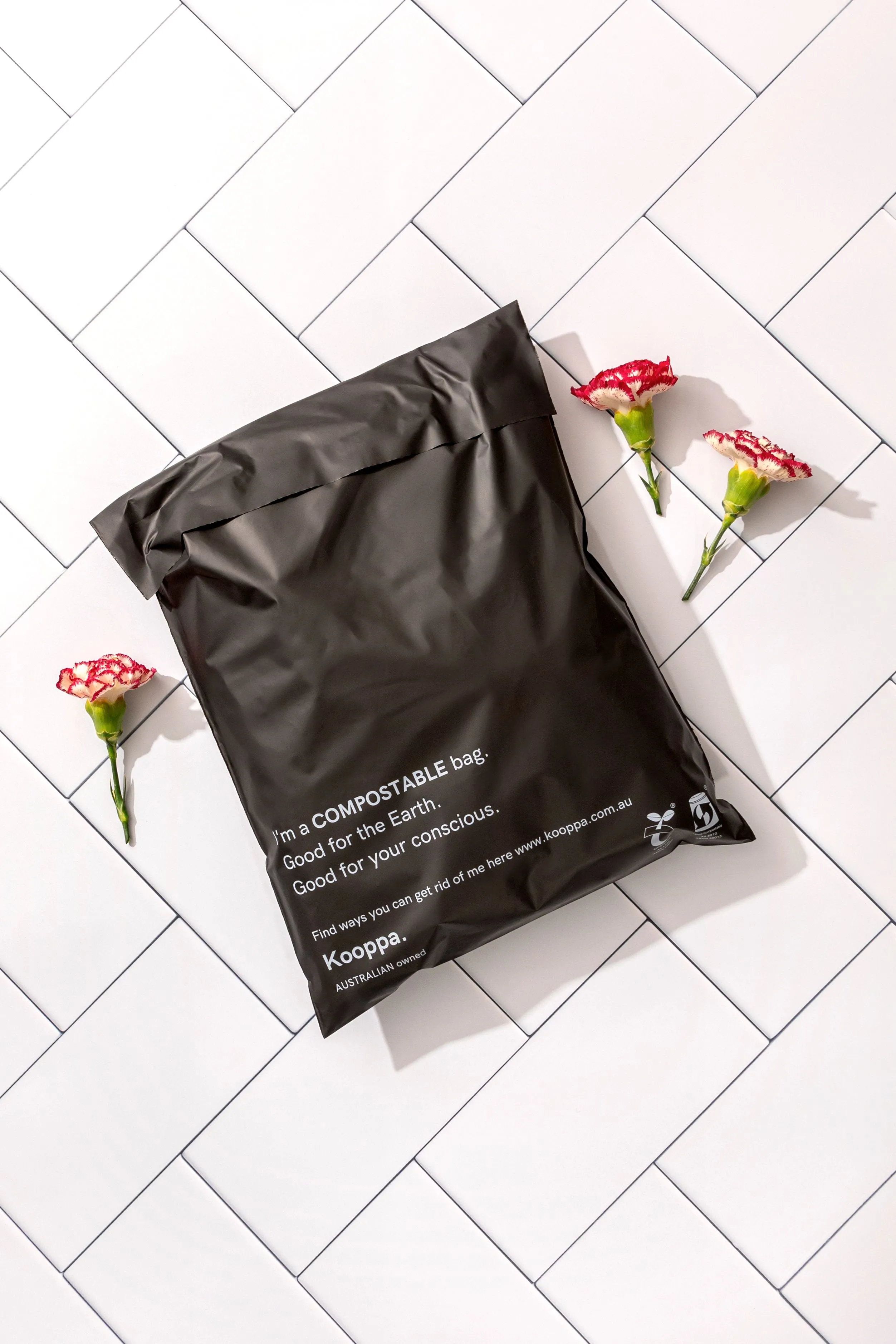 250 X Black Biodegradable Medium Mailer 280X380mm Compostable Bag Satchels