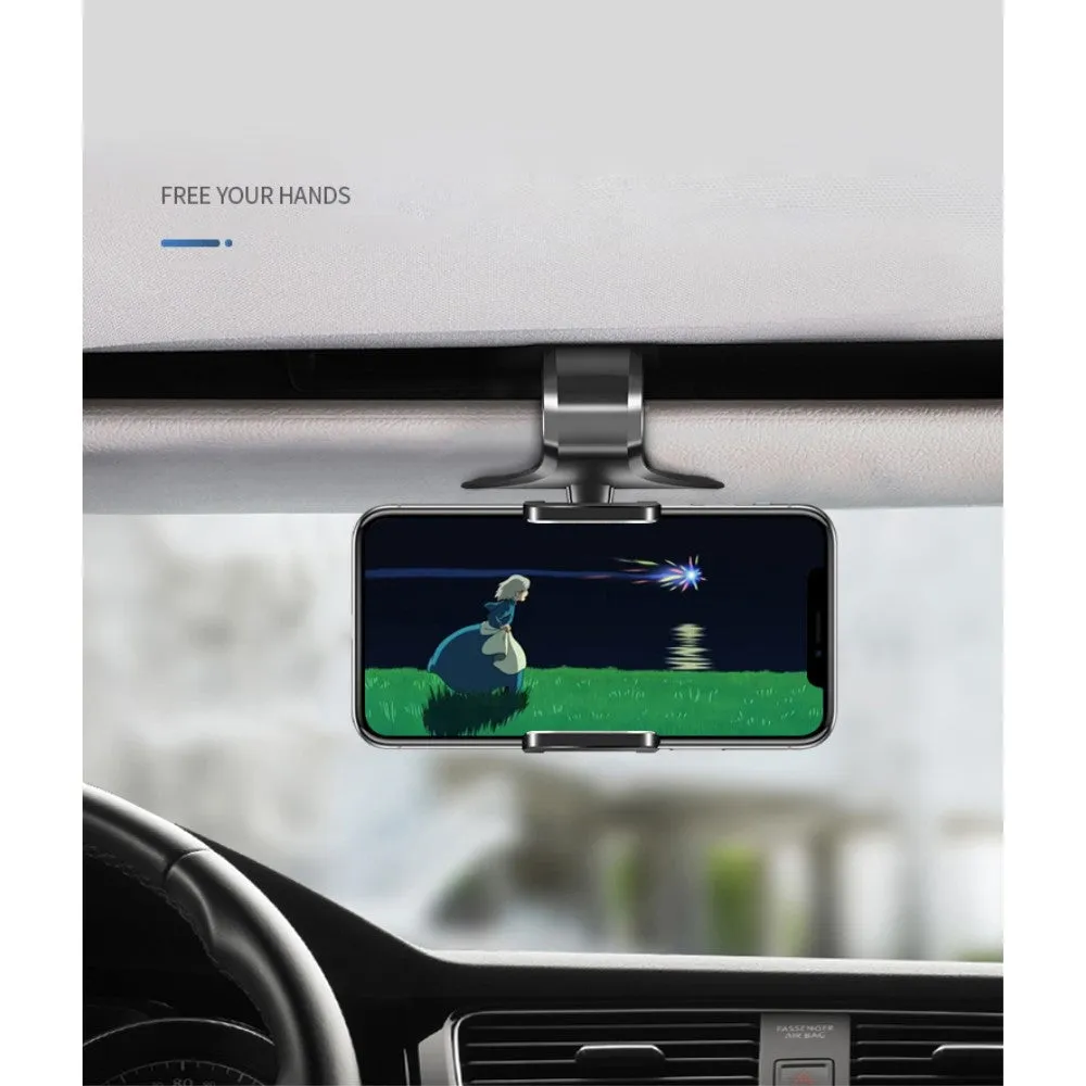 3 in 1 Car GPS Smartphone Holder: Dashboard / Visor Clamp   AC Grid Clip for LG D227 L III L50 Sporty TV Dual - Black