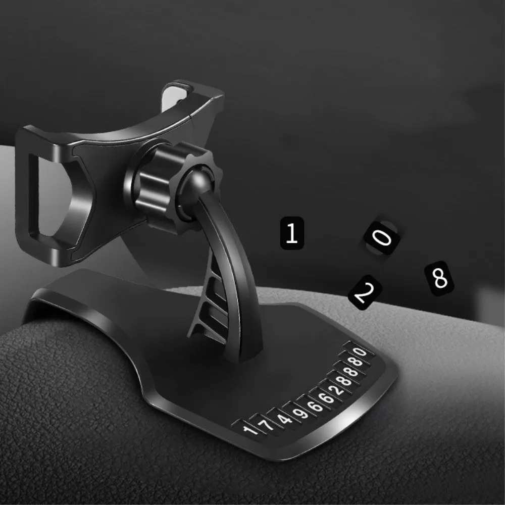 3 in 1 Car GPS Smartphone Holder: Dashboard / Visor Clamp   AC Grid Clip for LG D227 L III L50 Sporty TV Dual - Black