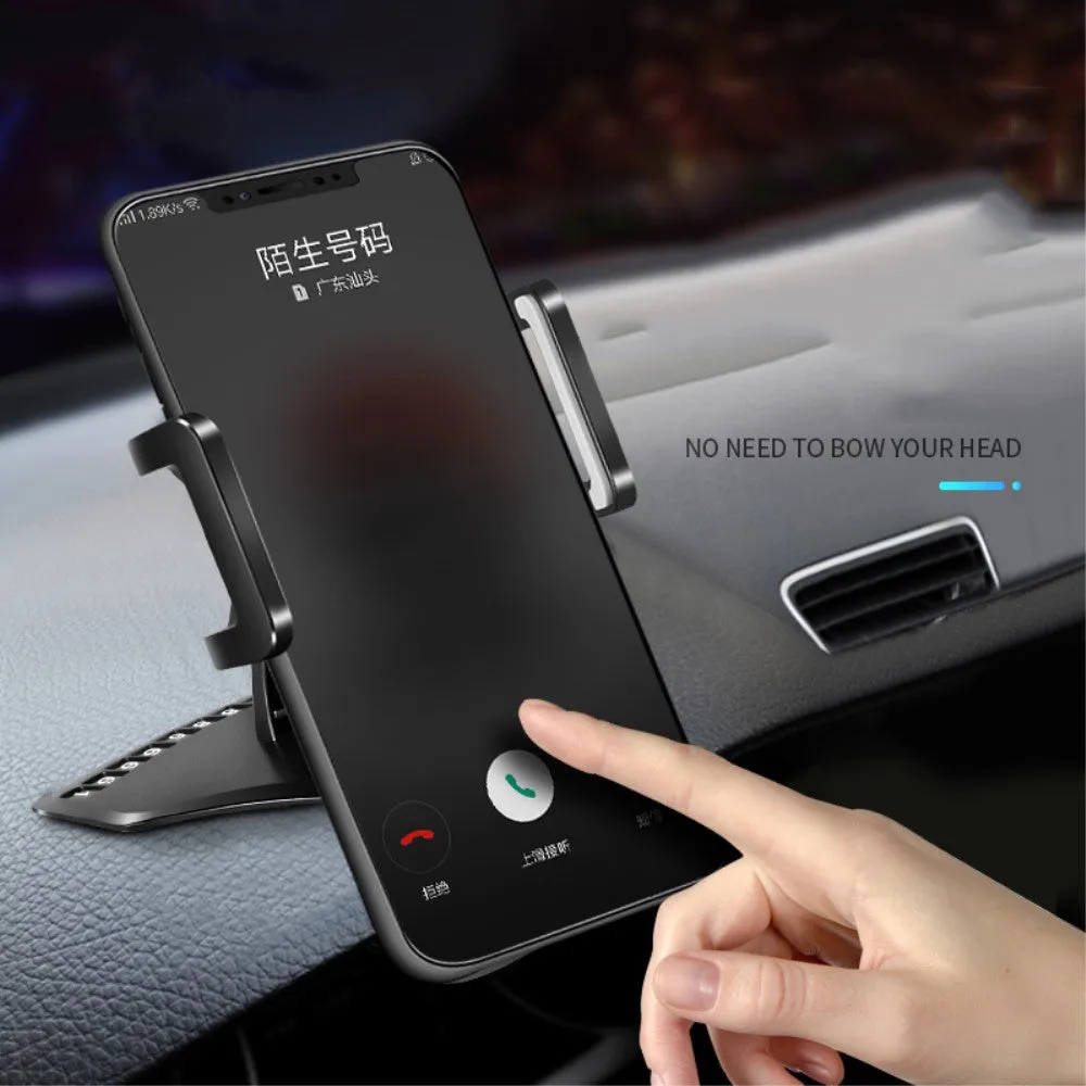 3 in 1 Car GPS Smartphone Holder: Dashboard / Visor Clamp   AC Grid Clip for LG D227 L III L50 Sporty TV Dual - Black