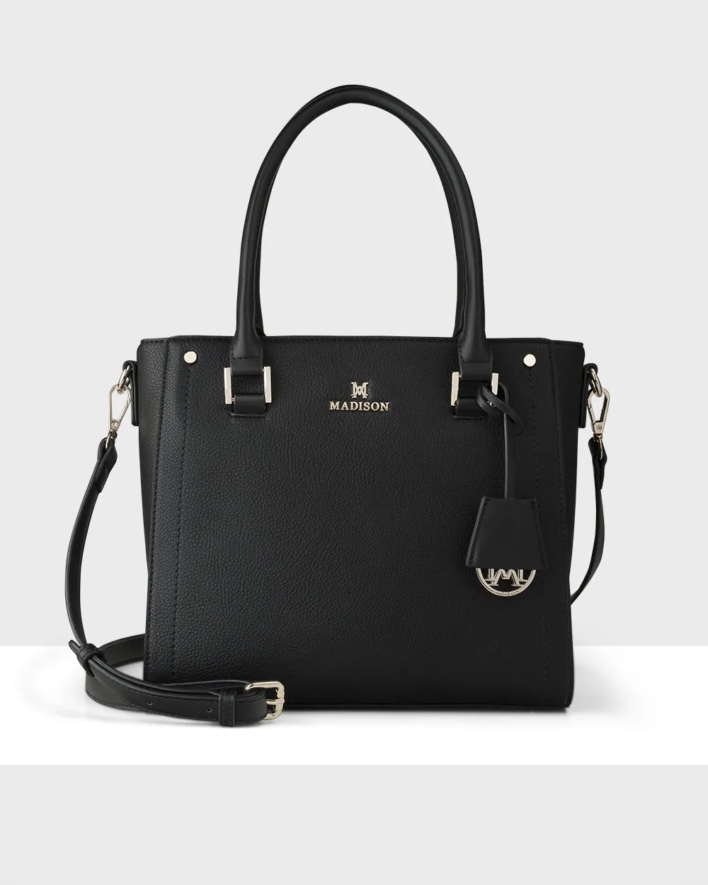 Angie Medium 3 Compartment Satchel Bag   Leopard Bag Strap
