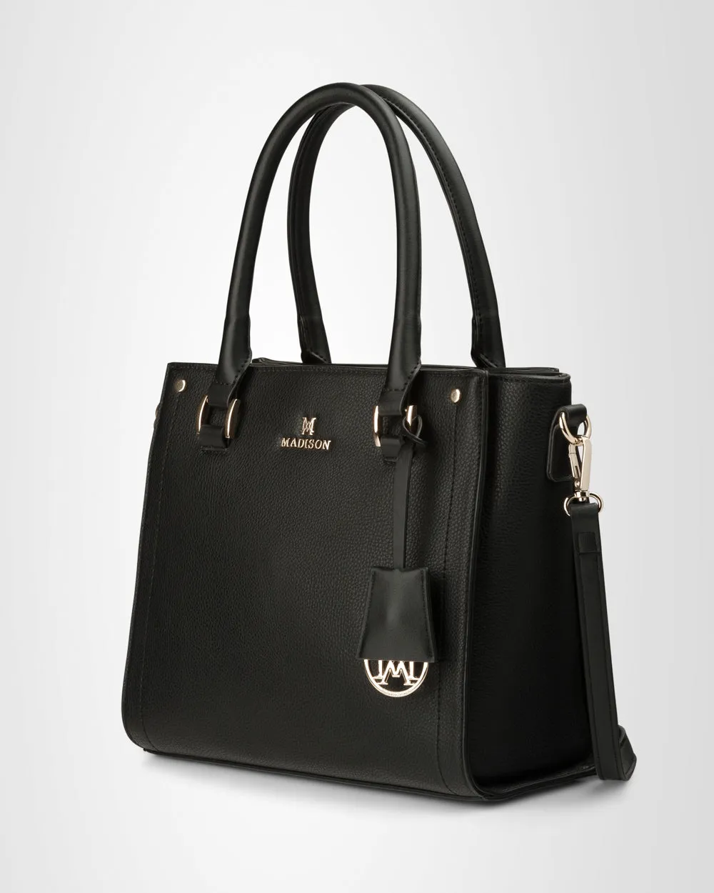 Angie Medium 3 Compartment Satchel Bag   Leopard Bag Strap
