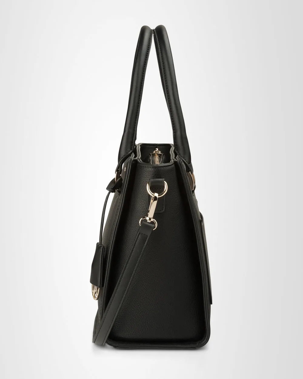 Angie Medium 3 Compartment Satchel Bag   Zebra Bag Strap