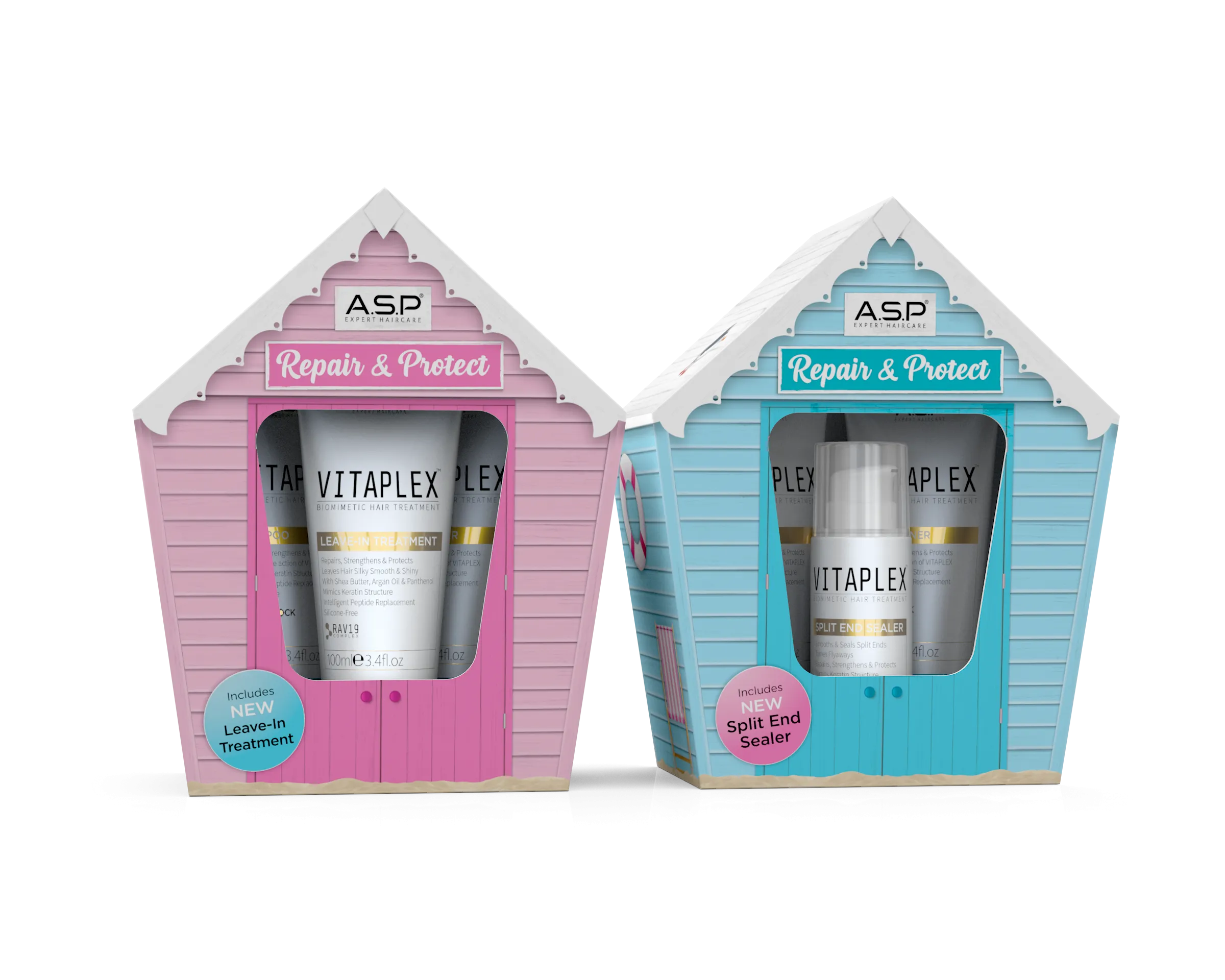 A.S.P Affinage - Vitaplex Repair & Protect Beach Hut Shampoo, Conditioner & Split End Sealer
