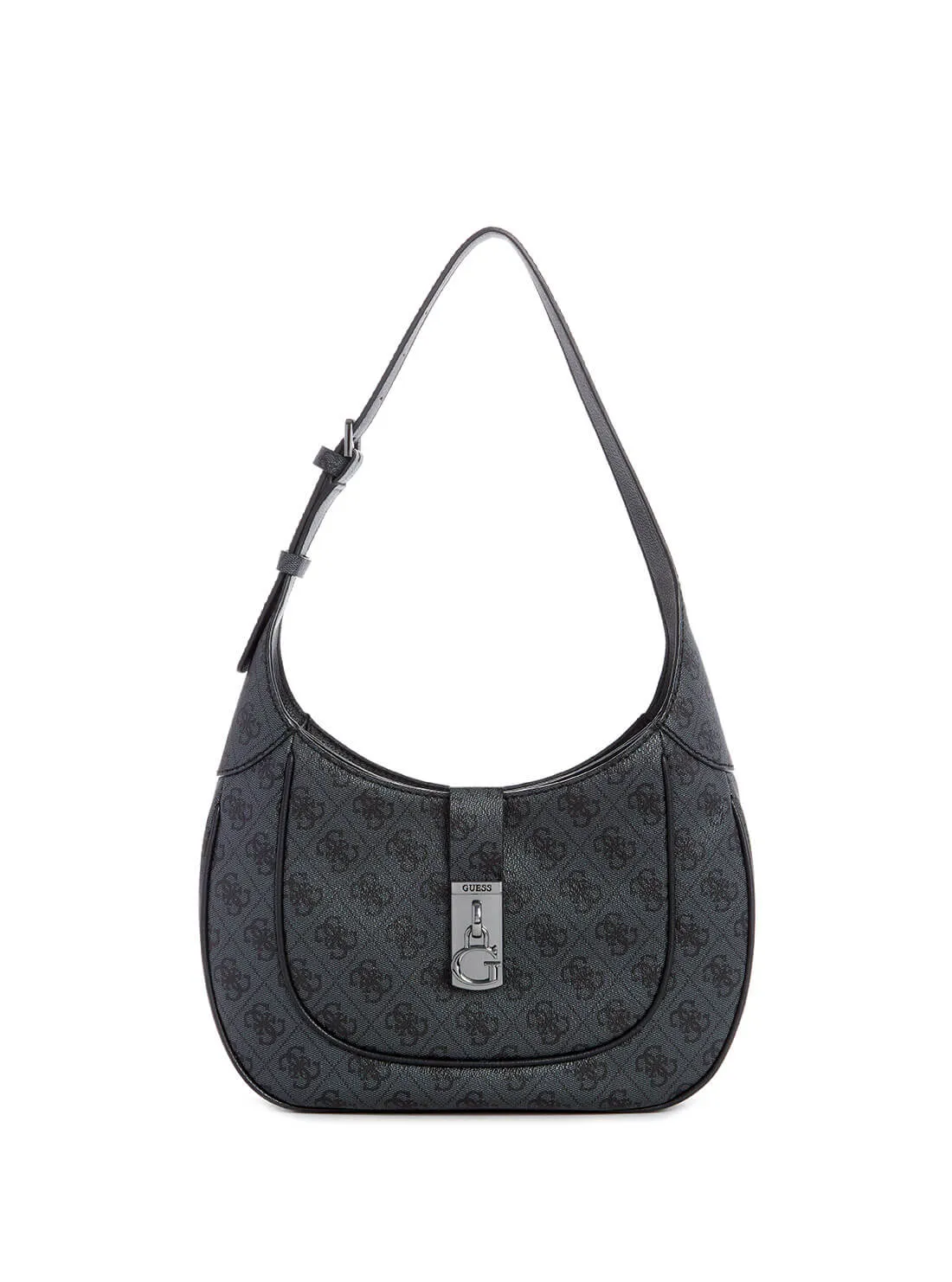 Black Logo Maimie Hobo Bag