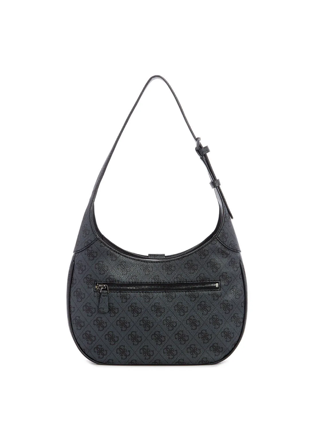 Black Logo Maimie Hobo Bag