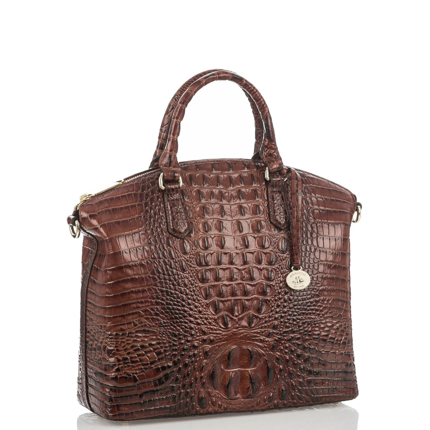 Brahmin Large Duxbury Satchel - Pecan Melbourne