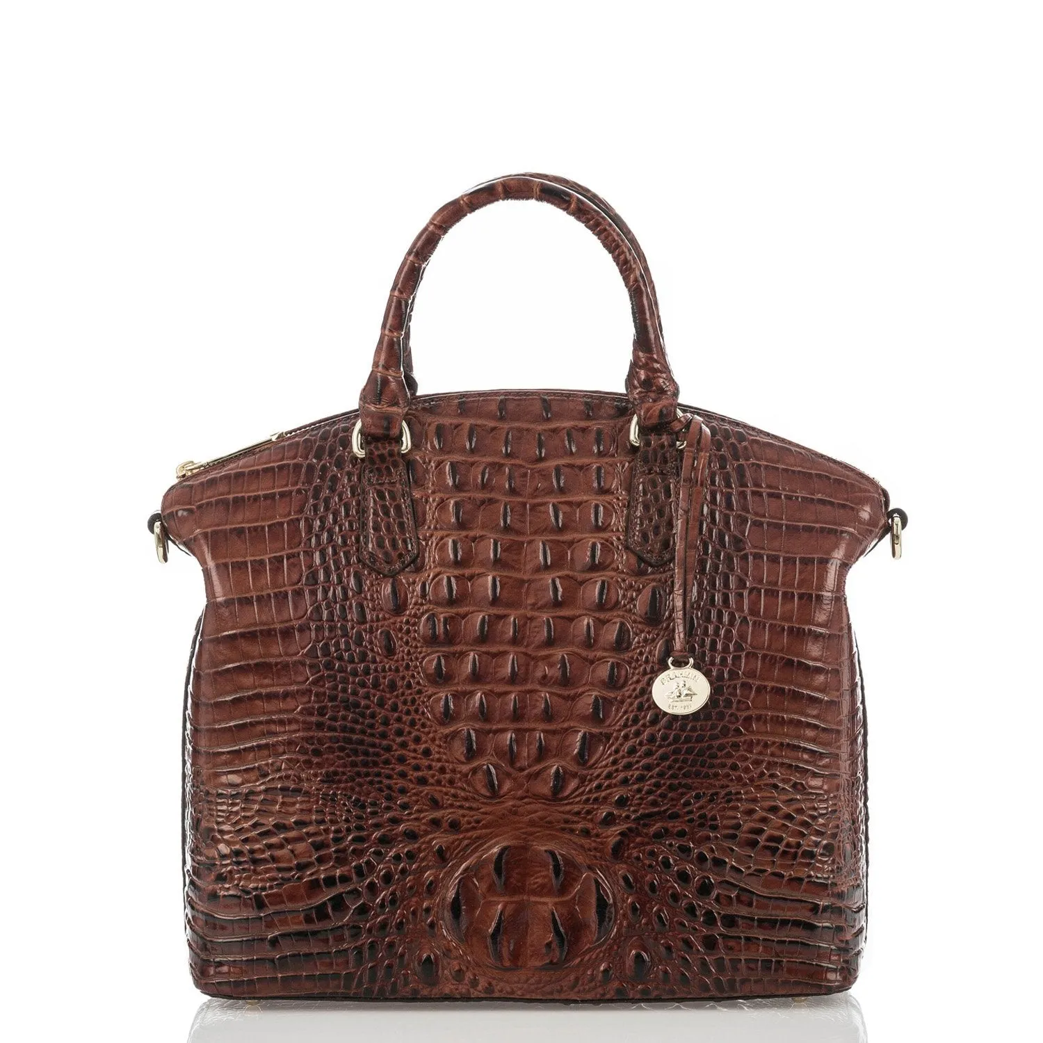 Brahmin Large Duxbury Satchel - Pecan Melbourne