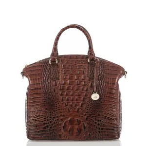 Brahmin Large Duxbury Satchel - Pecan Melbourne