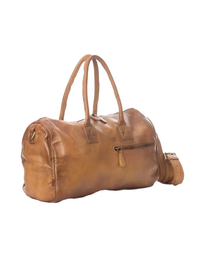 BZNA Bag Antonio Vintage Cognac Italy Designer Weekender  Reise Tasche Handtasche Schultertasche Leder Shopper Neu