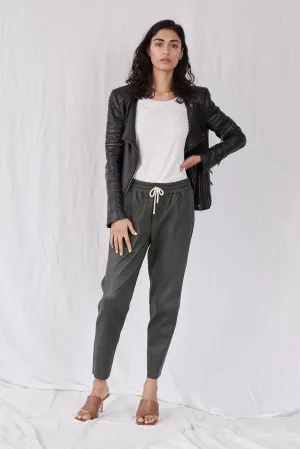 Downtown Track Pant Deep Depths Stretch Leather - SAMPLE