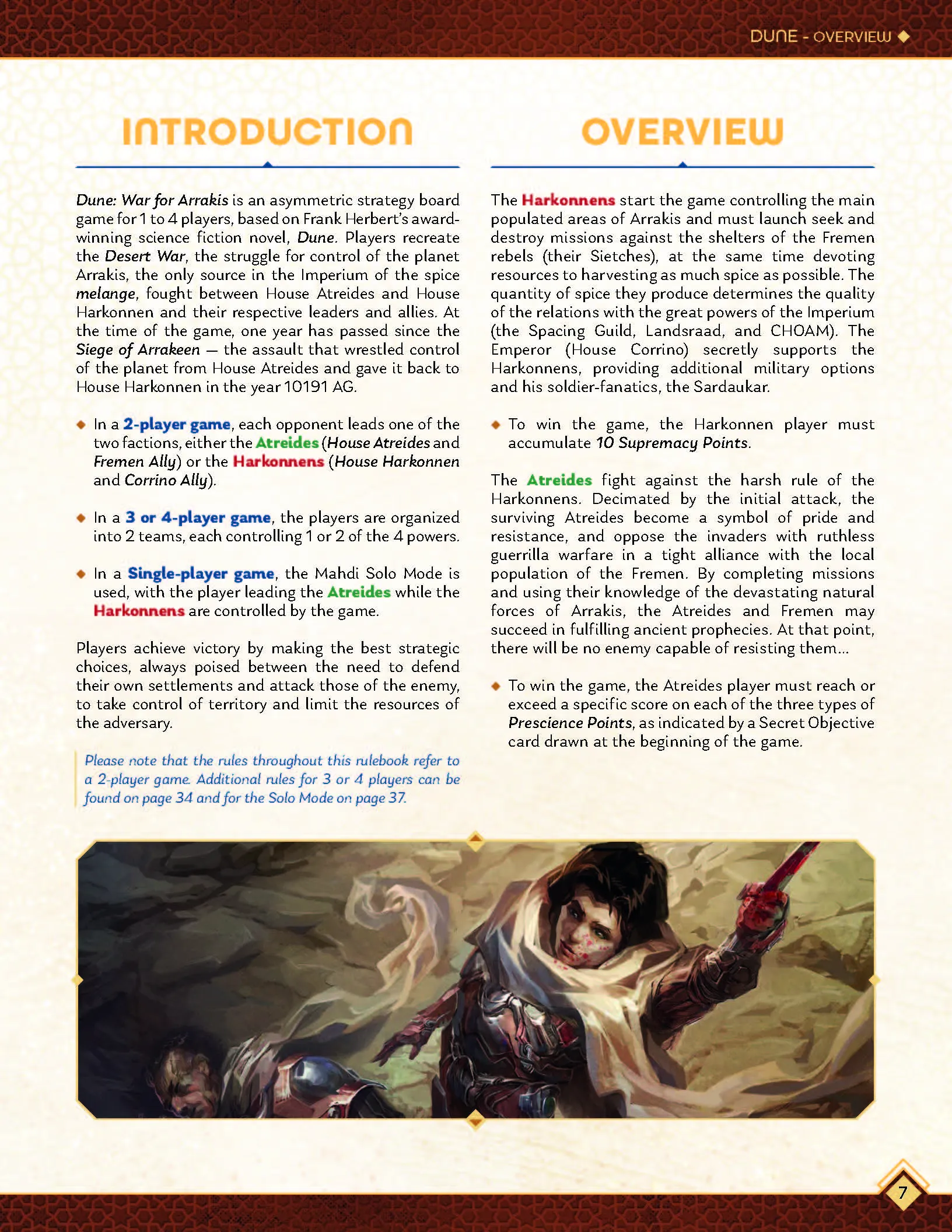 Dune: War for Arrakis Strategy Board Game