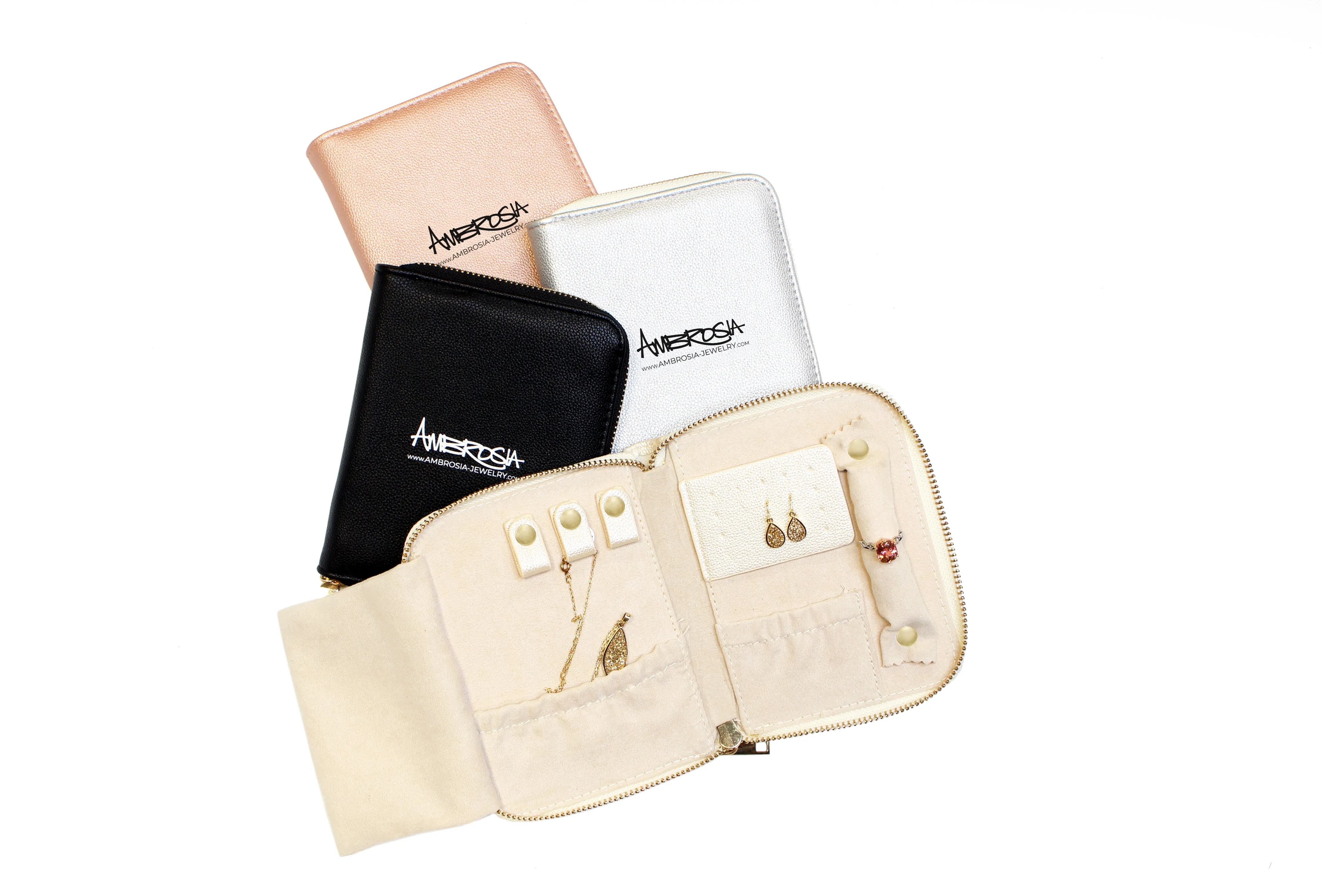 Jewelry Travel Folder Black