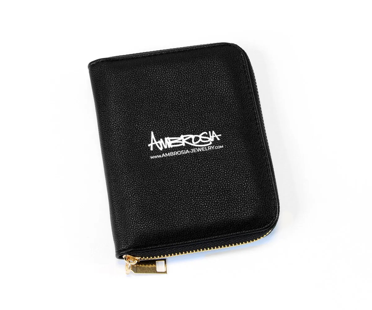 Jewelry Travel Folder Black