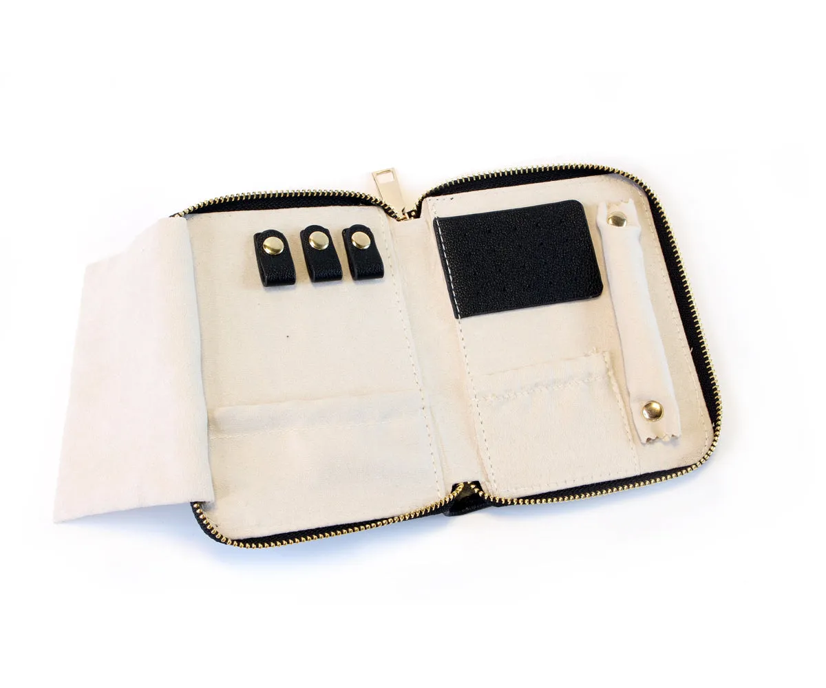 Jewelry Travel Folder Black