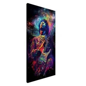 Jimi Hendrix Psychodelic - Canvas 50x100 cm