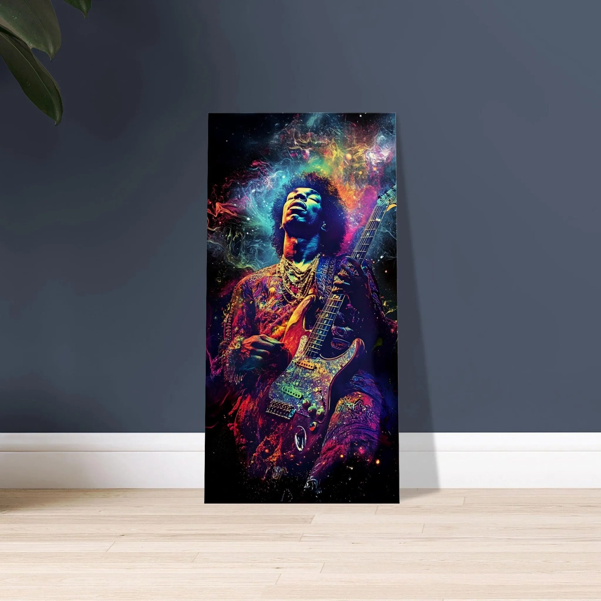 Jimi Hendrix Psychodelic - Canvas 50x100 cm