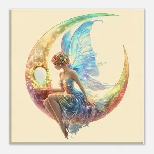 Luna – Feenkollektion – Leinwand 20x20 cm
