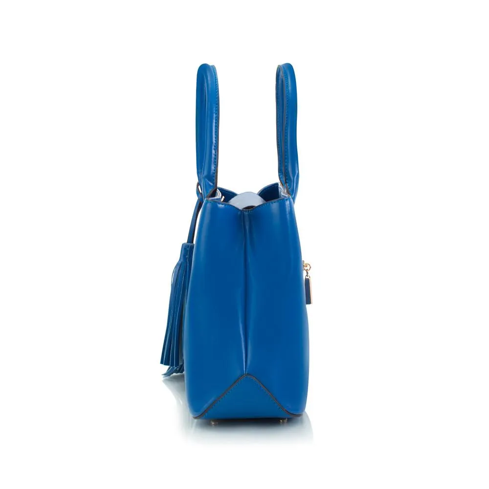 Maui Bay Satchel w.Tassel Detail - Victoria Blue