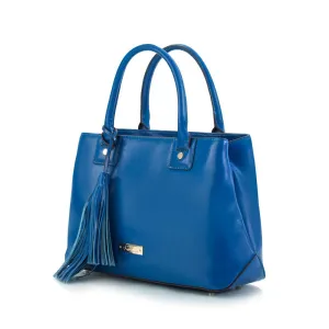 Maui Bay Satchel w.Tassel Detail - Victoria Blue