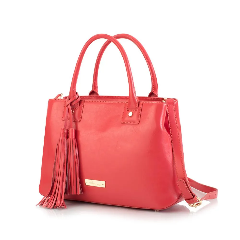 Maui Bay Satchel w.Tassel Detail - Watermelon