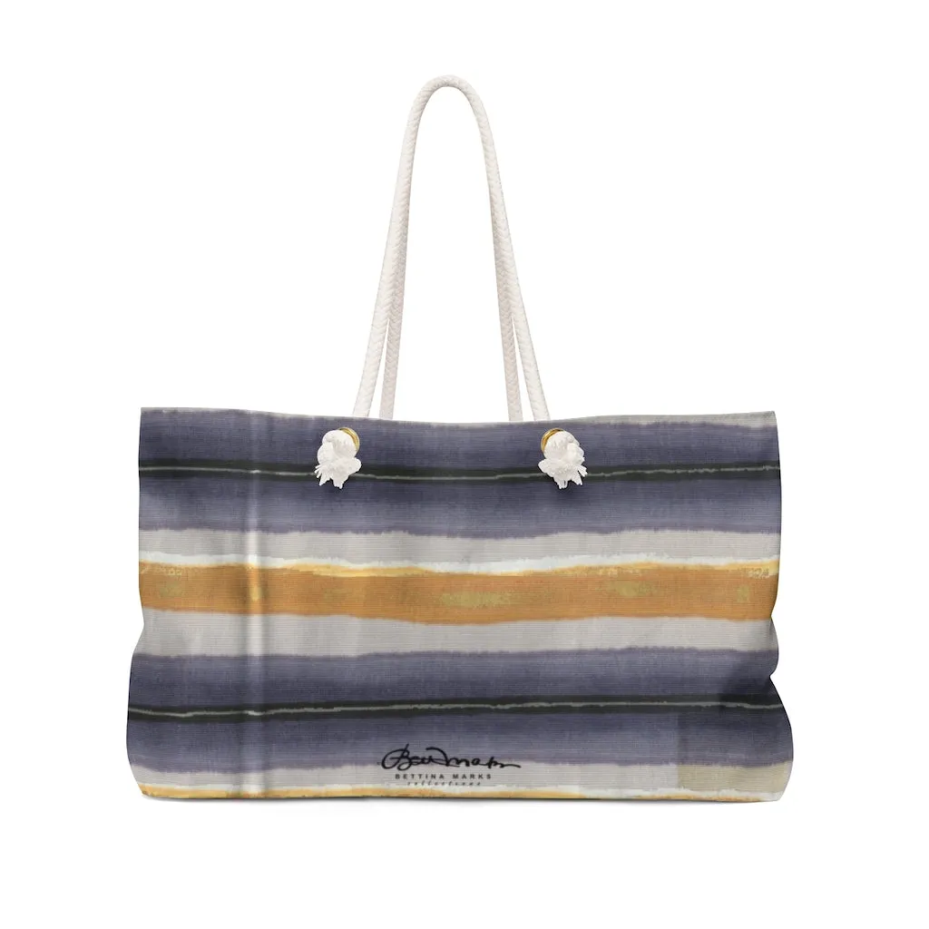 Menswear DenimStripe Weekender Bag