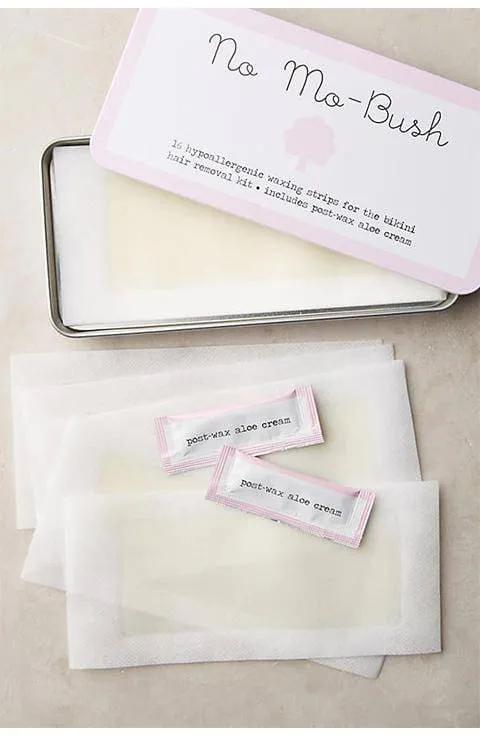 No Mo-Bush hair removal waxing kit: wax strips for the bikini and body