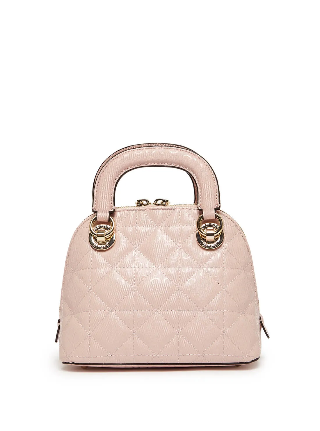 Pink Cathleen Small Dome Crossbody Satchel
