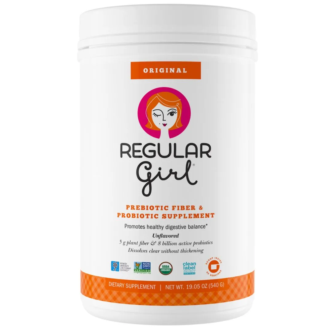 Regular Girl® Original Powder Partially Hydrolysed Guar Gum PHGG   Probiotics - 90 Day Supply (540g)