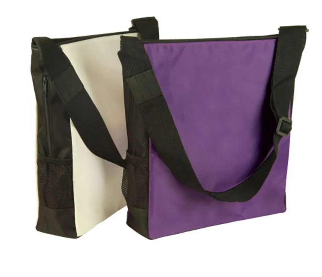 Reusable Grocery Shopping Tote Totes Bag Bags Side Zippered Pockets