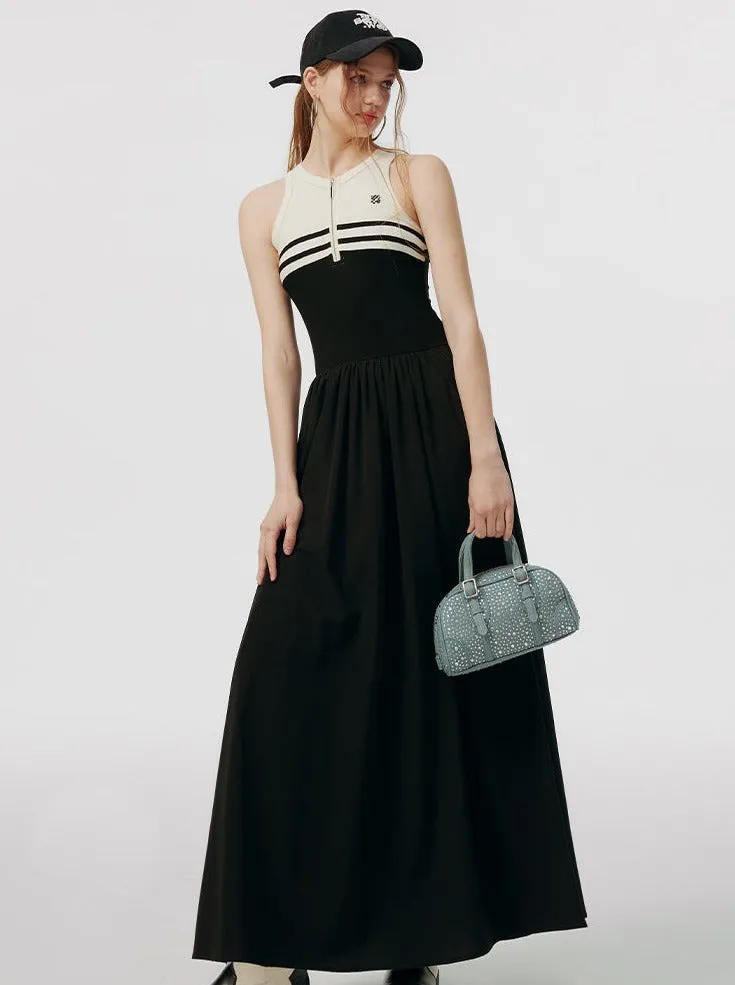 Skirt Sporty Flared Sleeveless Dress