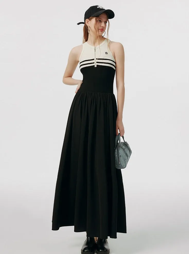 Skirt Sporty Flared Sleeveless Dress
