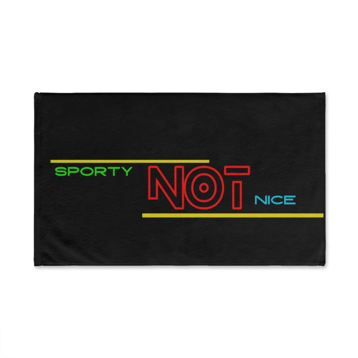 Sports Towel ( SPORTY NOT NICE ) Black