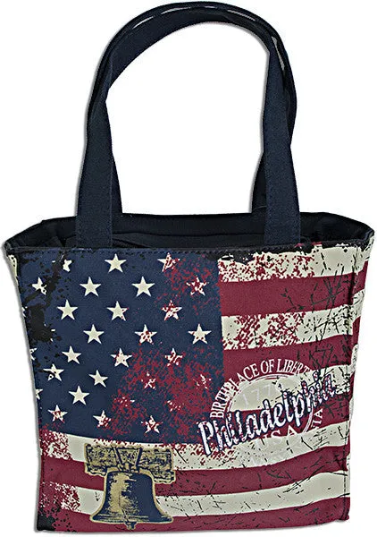 TBPH22 Robin Ruth Tote Bag - SMALL - USA Flag Philadelphia