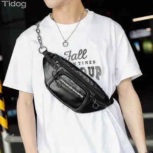 Tidog Personality Letters Chain Outdoor Sports fashion chest bag