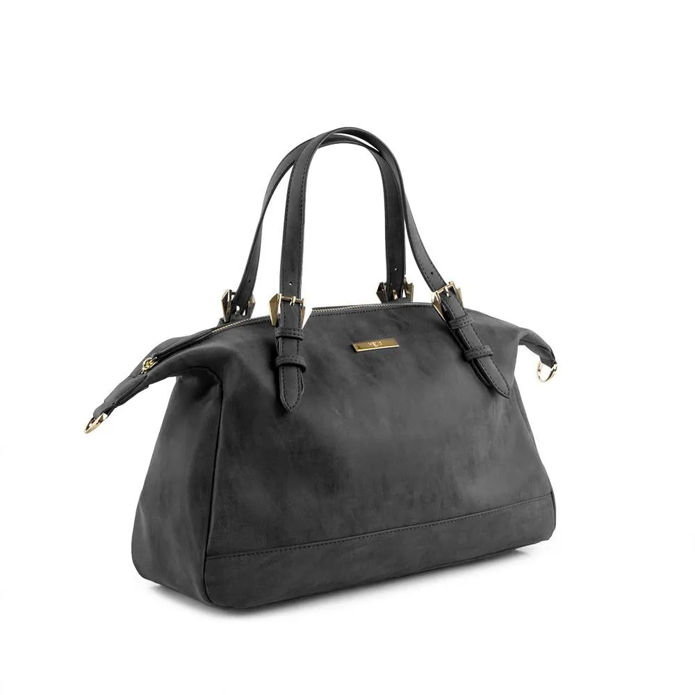 True Blue Soft Satchel - Black