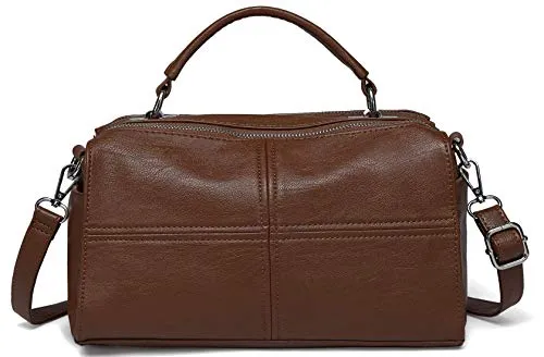 Vegan Leather Top Handle Handbag