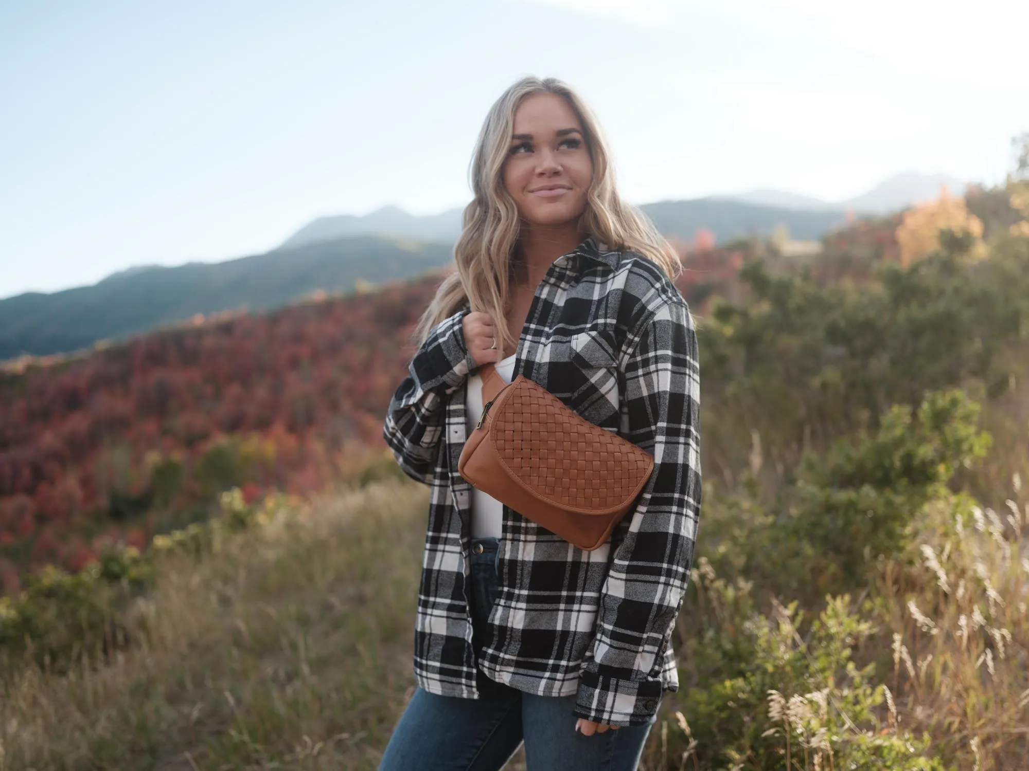 Woven Fanny Pack / Sling Bag